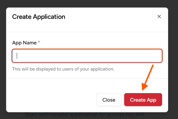 Formulir nama aplikasi Keloola Developer